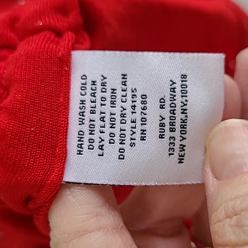 Ruby Rd Red Textured Blouse With Silver Accents S… - image 6